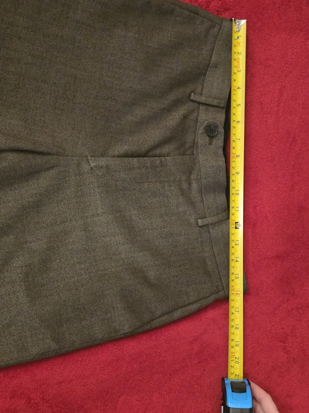 Banana Republic Tailored Fit Dress Pants Heather Brown Mens 32x30